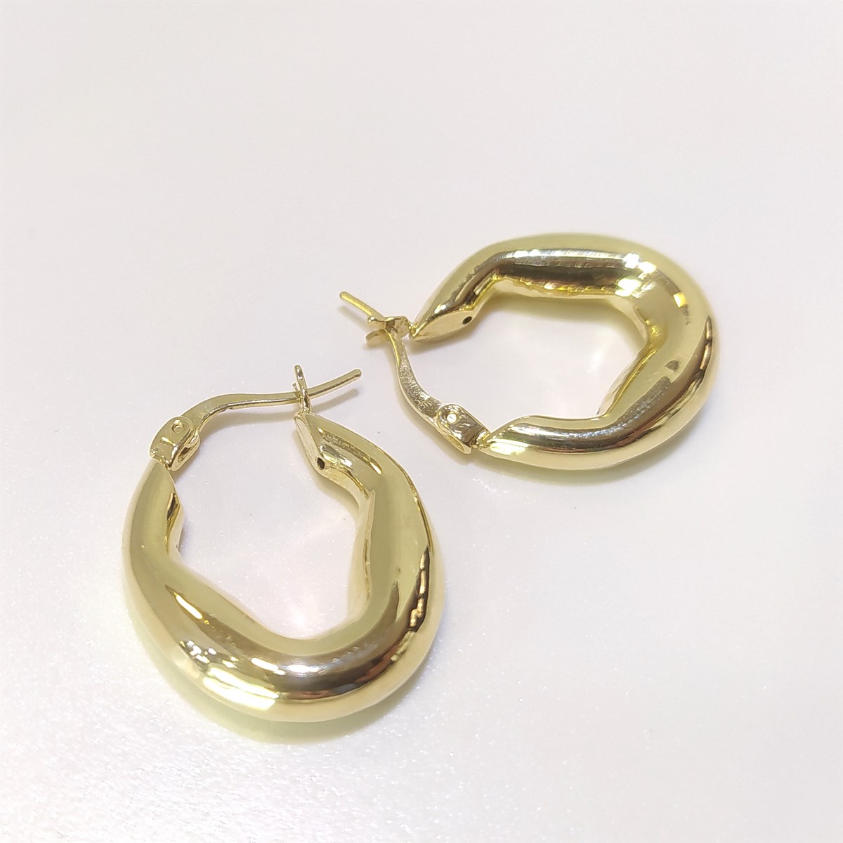 Halka Küpe 14 Ayar Altın