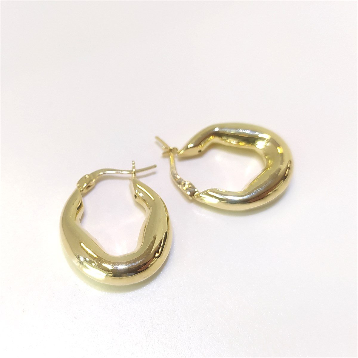 Halka Küpe 14 Ayar Altın