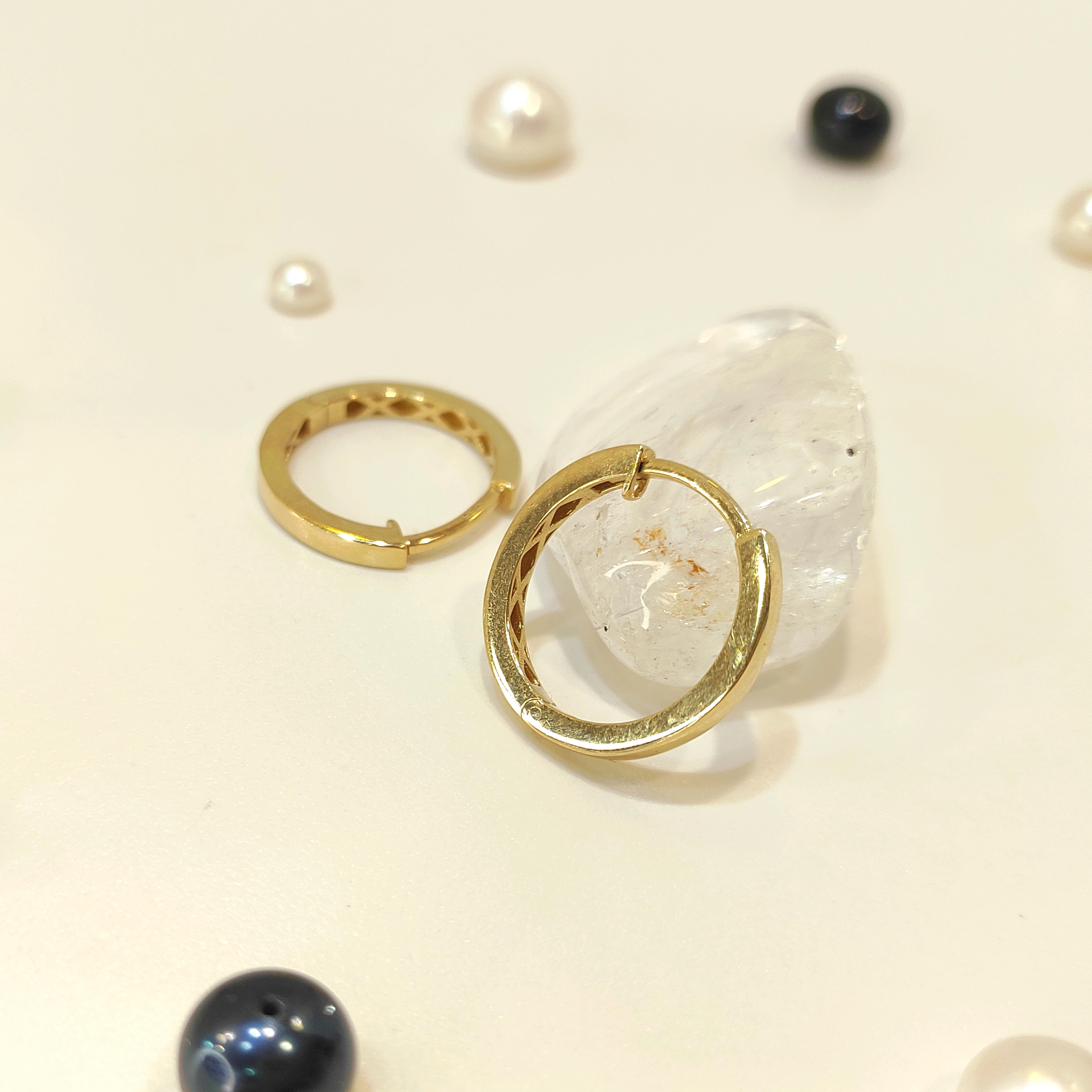 Halka Küpe 14 Ayar Altın HD VİDEOLU