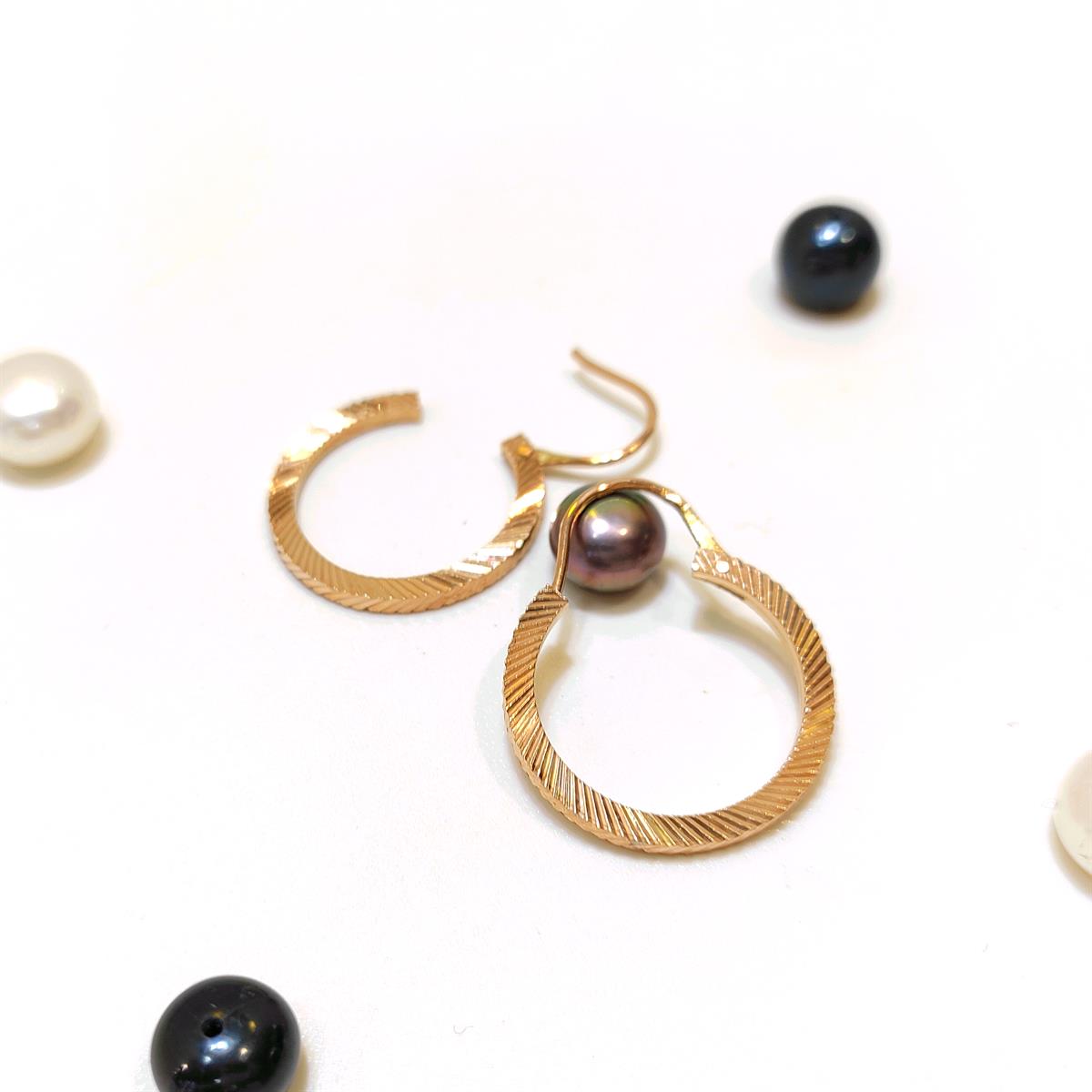 Halka Küpe 14 Ayar Altın HD VİDEOLU