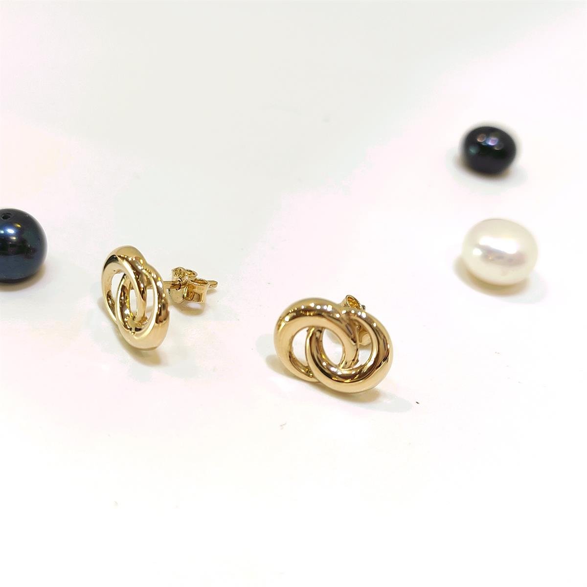 Halkalı Vidalı Küpe 14 Ayar Altın HD VİDEOLU