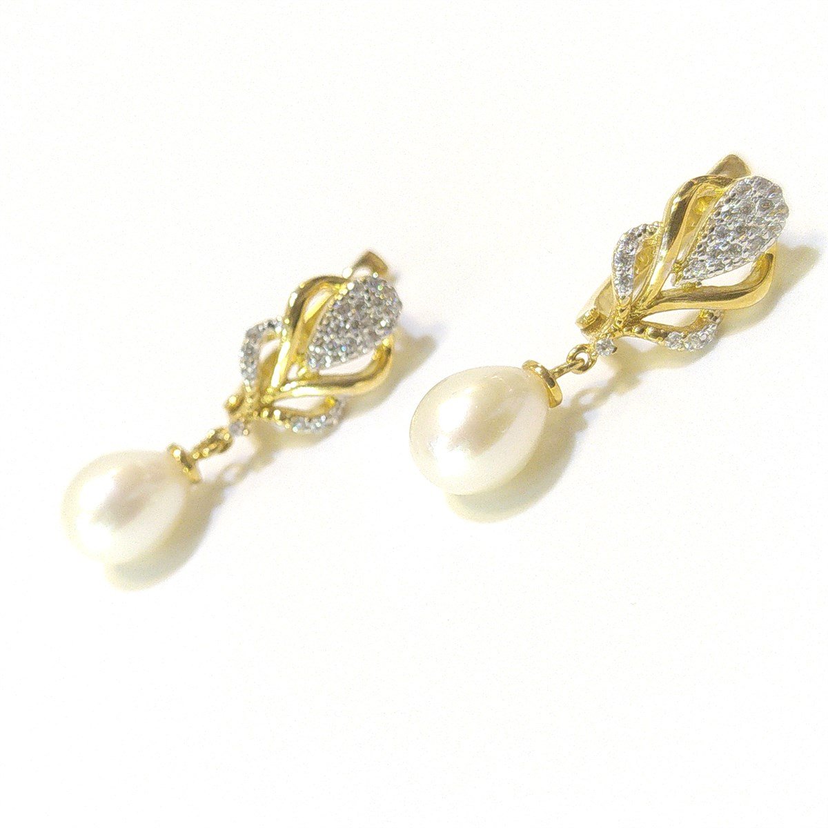 İnci Küpe 14 Ayar Altın