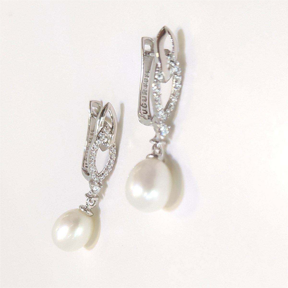 İnci Küpe 14 Ayar Altın