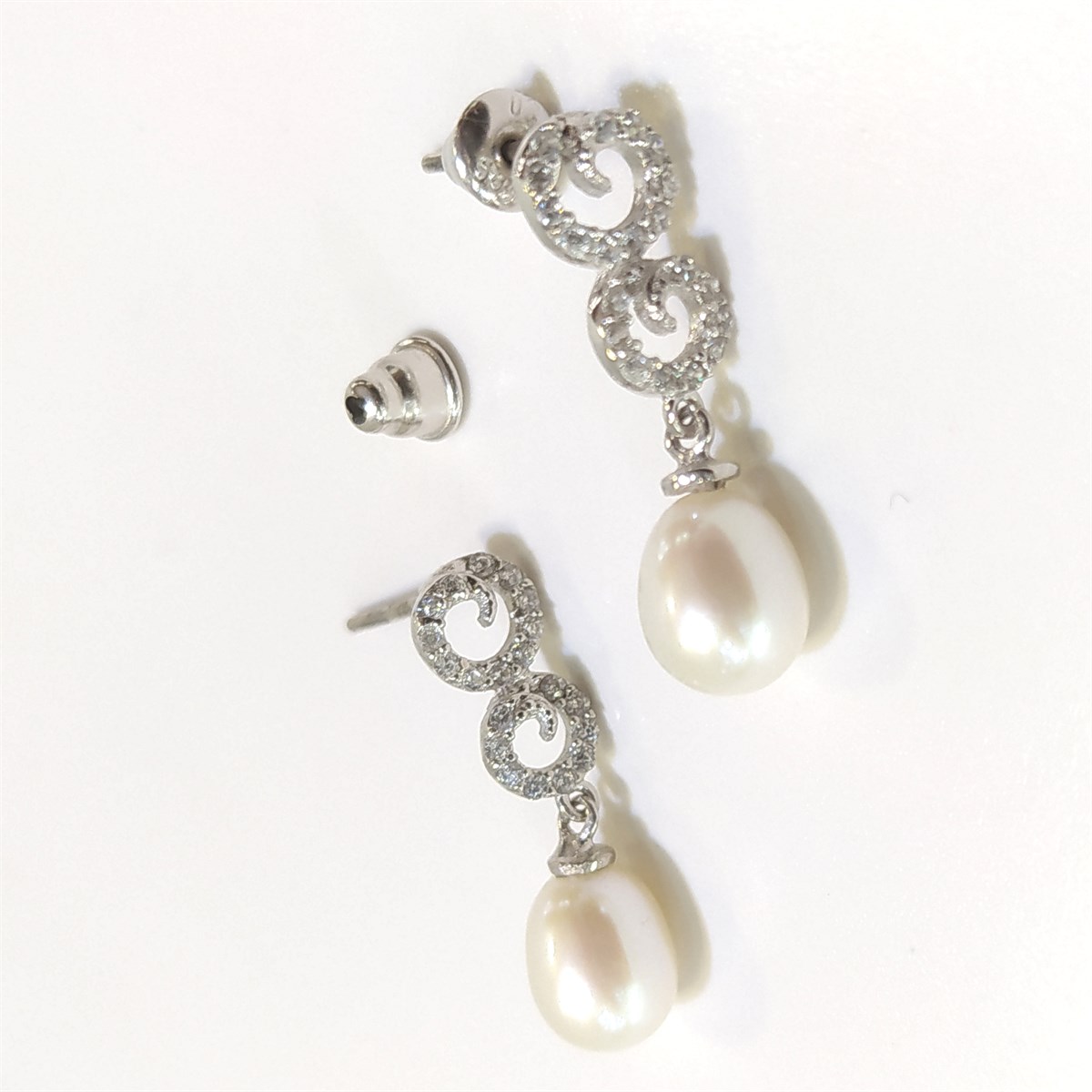 İnci Sallanan Küpe 14 Ayar Altın