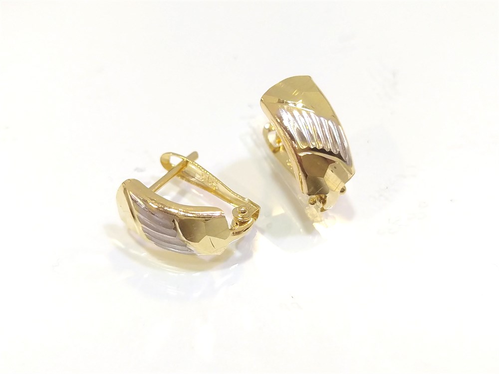 Kalemli Küpe  14 Ayar Altın