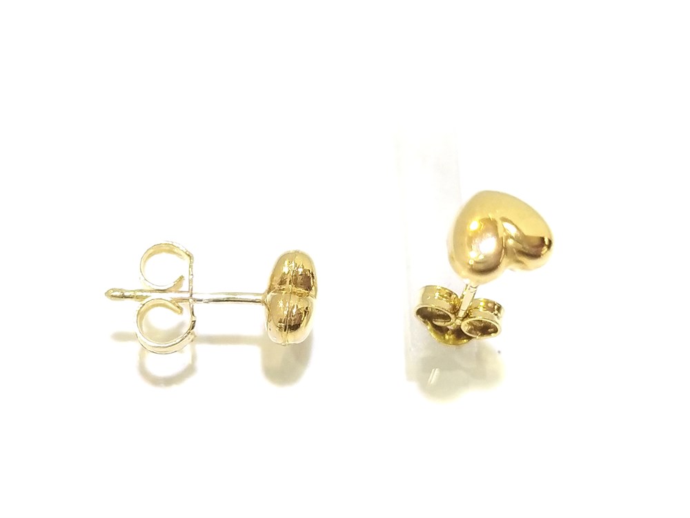 Kalpli Vidalı  Küpe  14 Ayar Altın