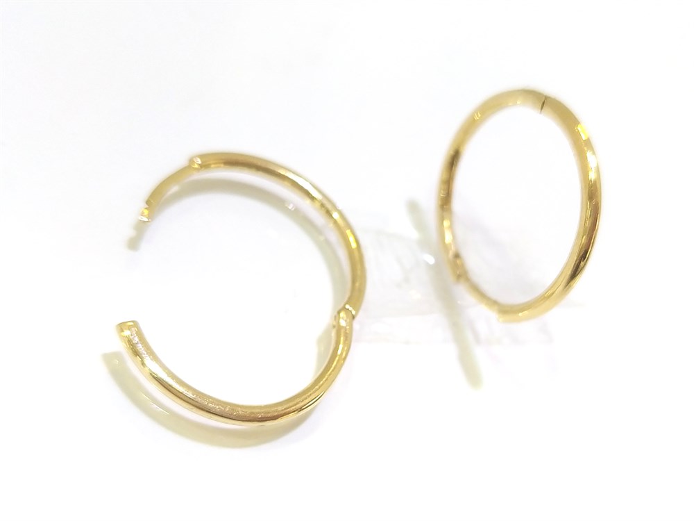 Klasik Halka Küpe 14 Ayar Altın