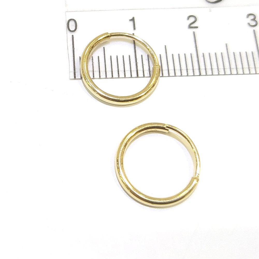 Klasik Halka Küpe 14 Ayar Altın