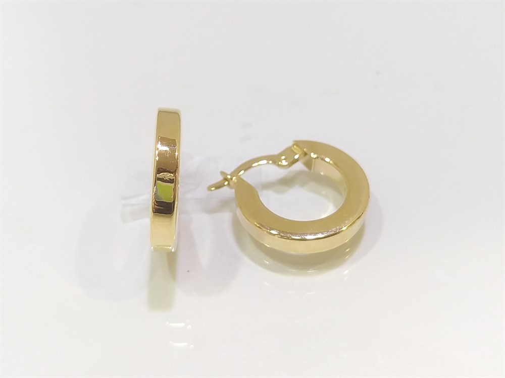 Klasik Halka Küpe 14 Ayar Altın