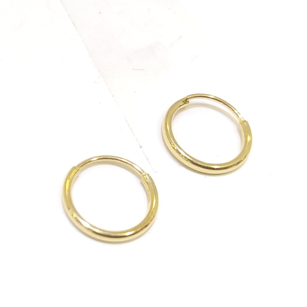 Klasik Halka Küpe 14 Ayar Altın