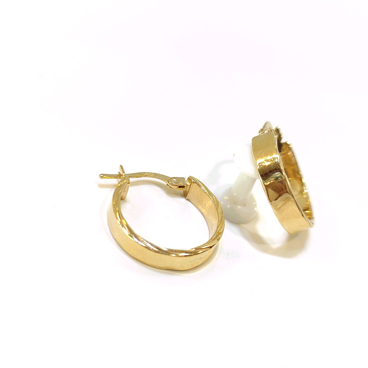 Klasik Halka Küpe 14 Ayar Altın 4K VİDEOLU