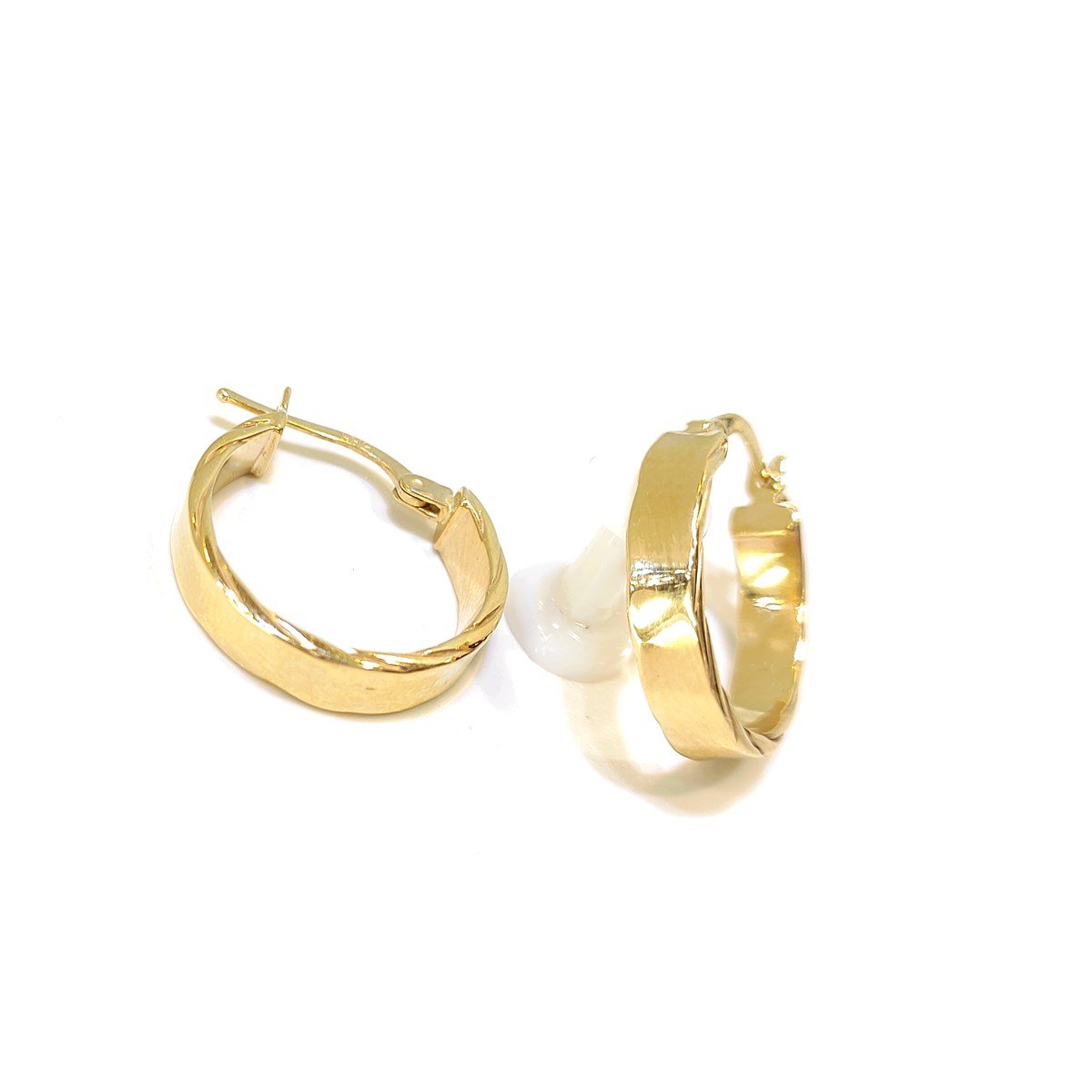 Klasik Halka Küpe 14 Ayar Altın 4K VİDEOLU