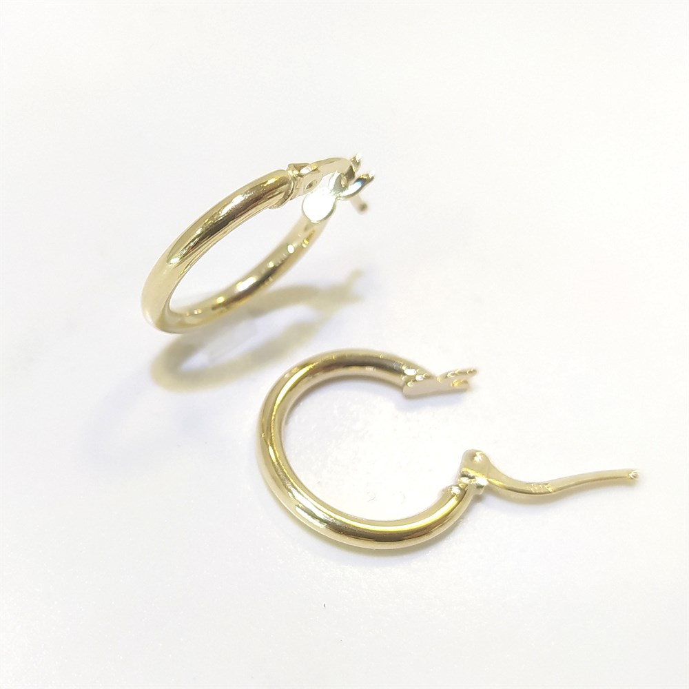 Klasik Halka Küpe 14 Ayar Altın