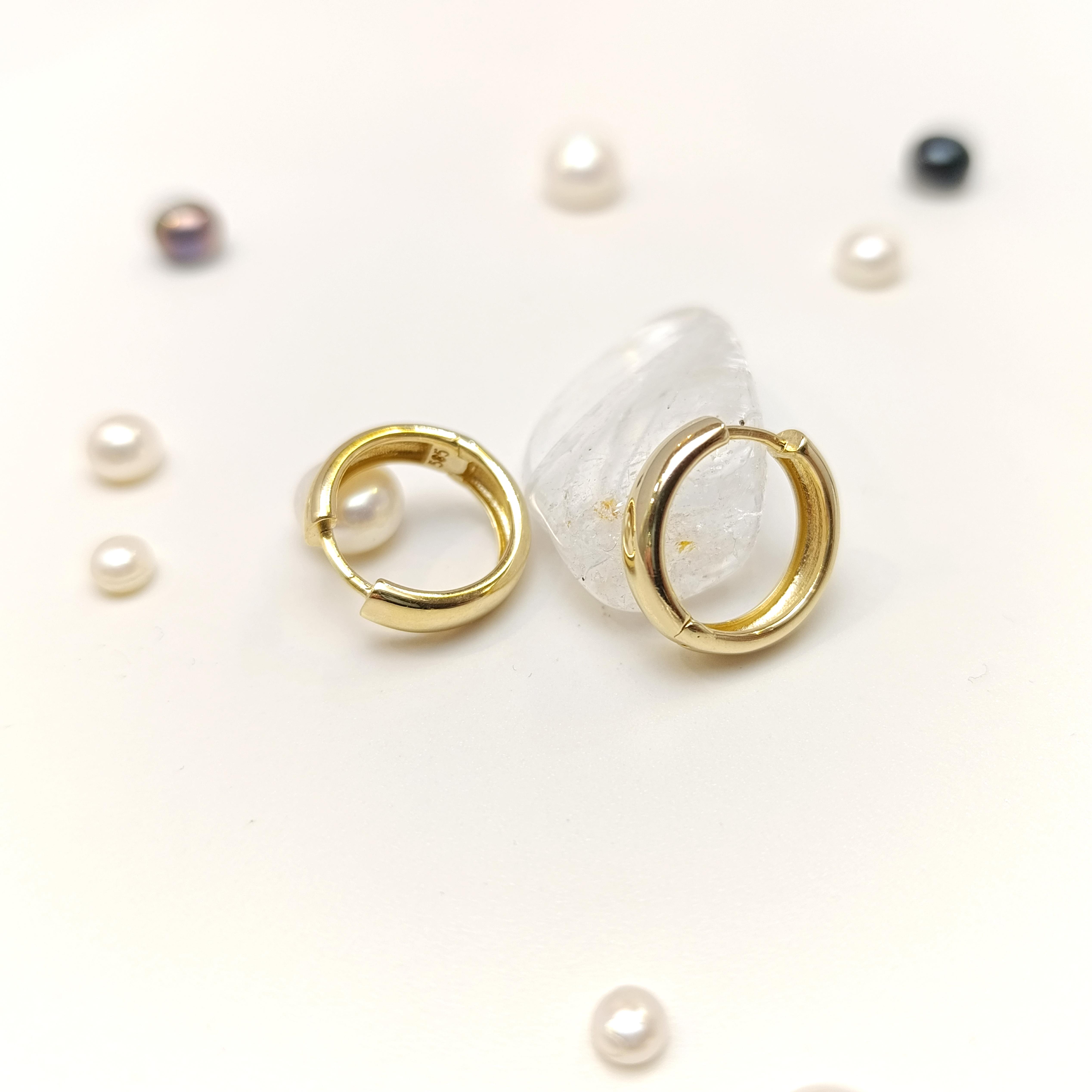 Klasik Halka Küpe 14 Ayar Altın HD VİDEOLU