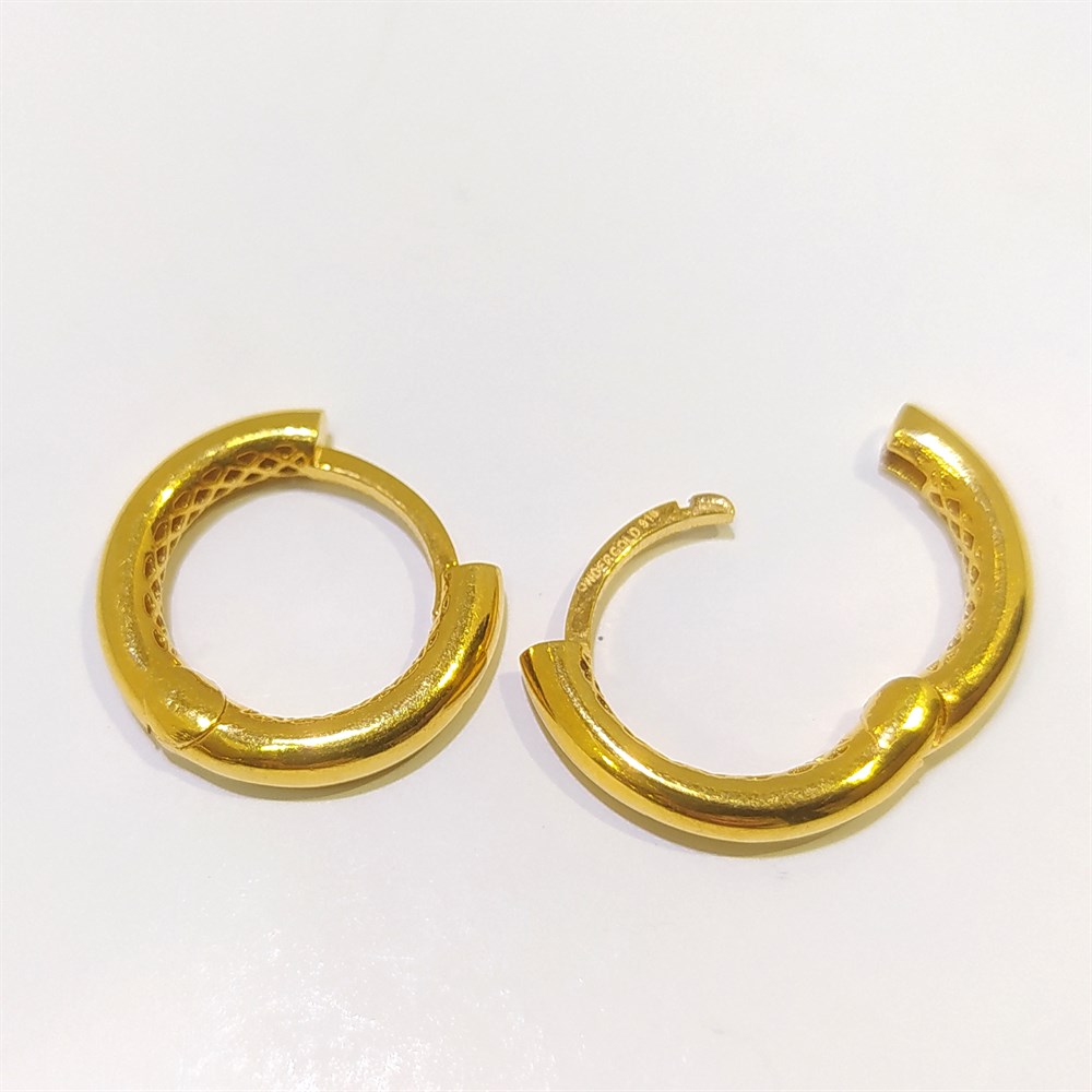 Klasik Halka Küpe  22 Ayar Altın