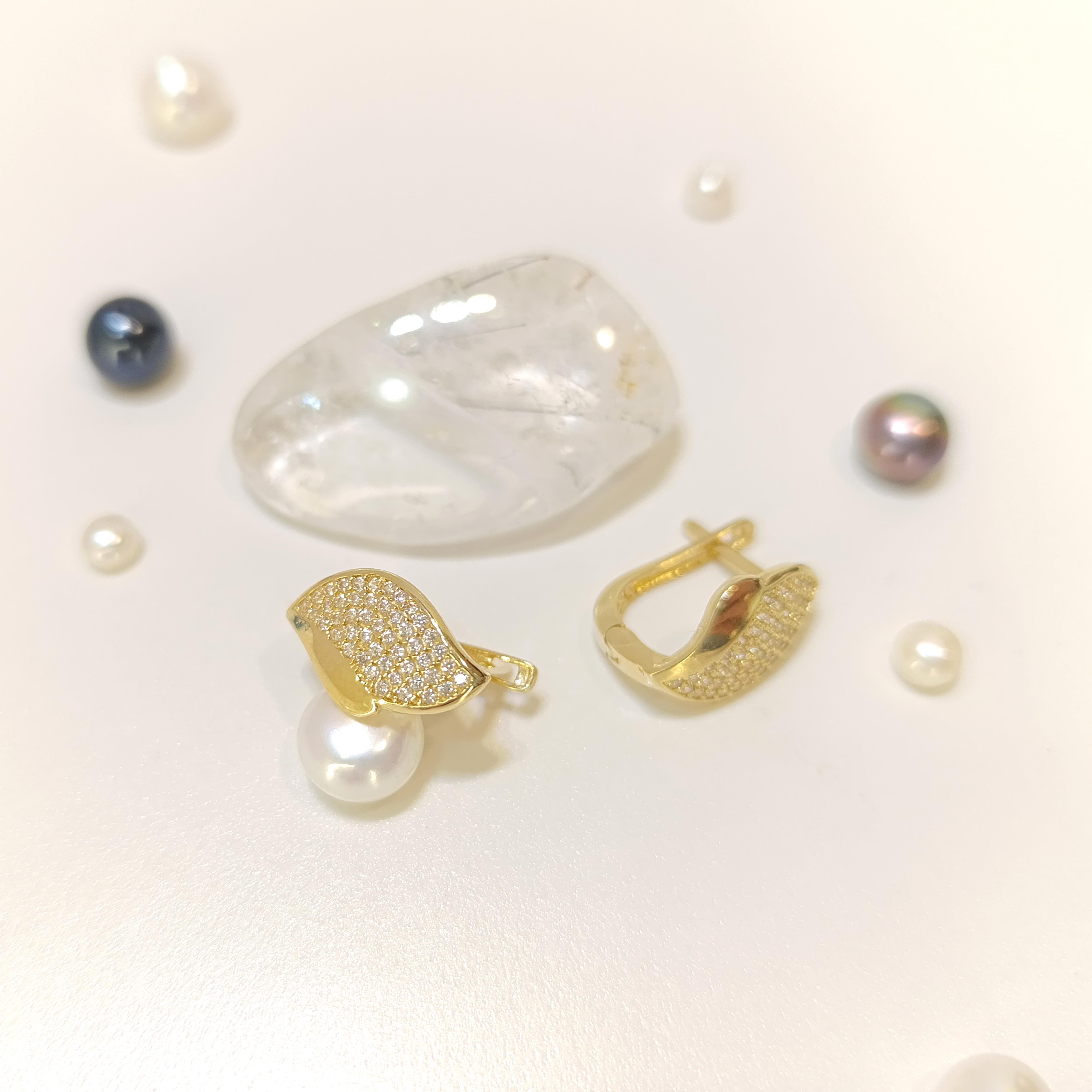 Kuğu Küpe 14 Ayar Altın HD VİDEOLU