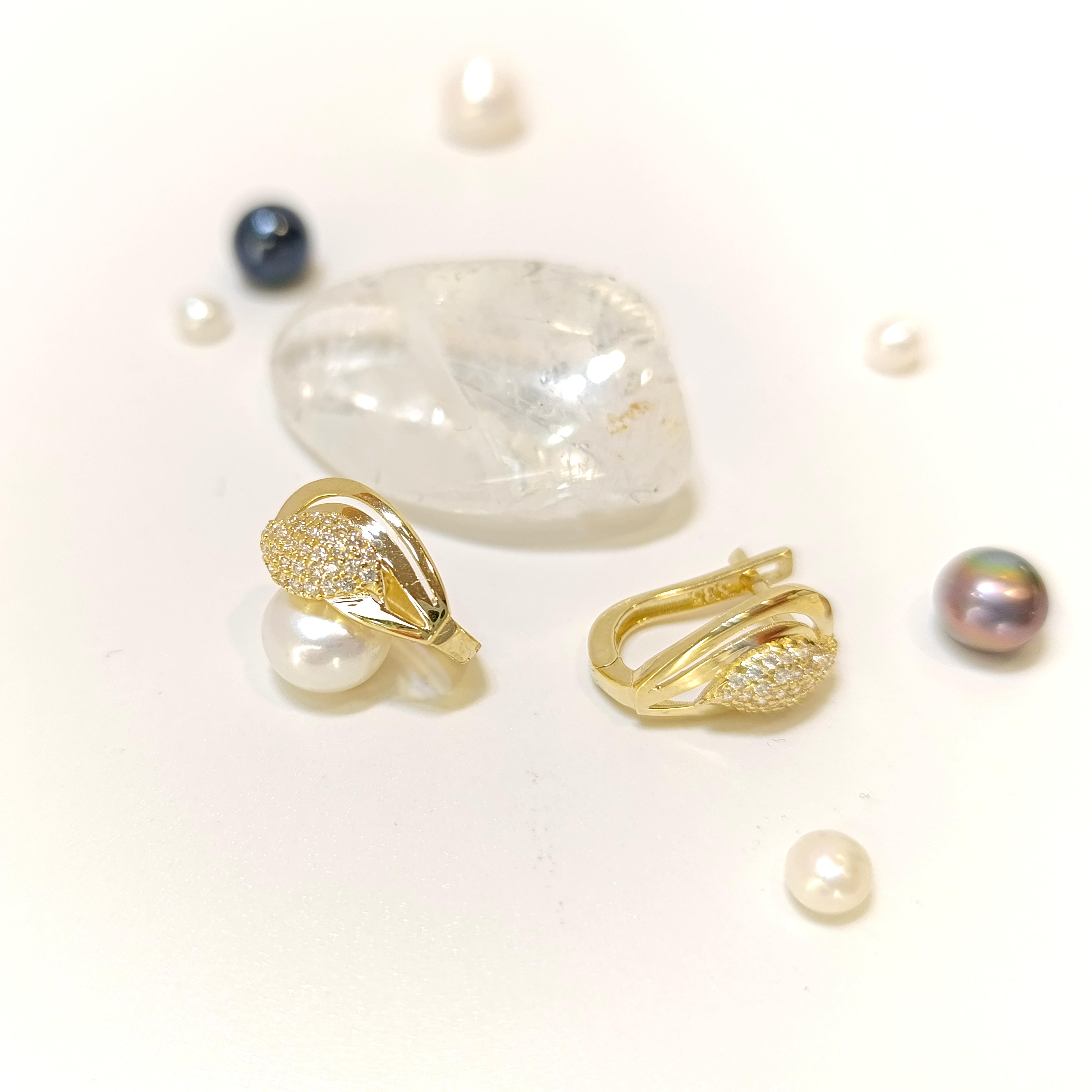 Kuğu Küpe 14 Ayar Altın HD VİDEOLU