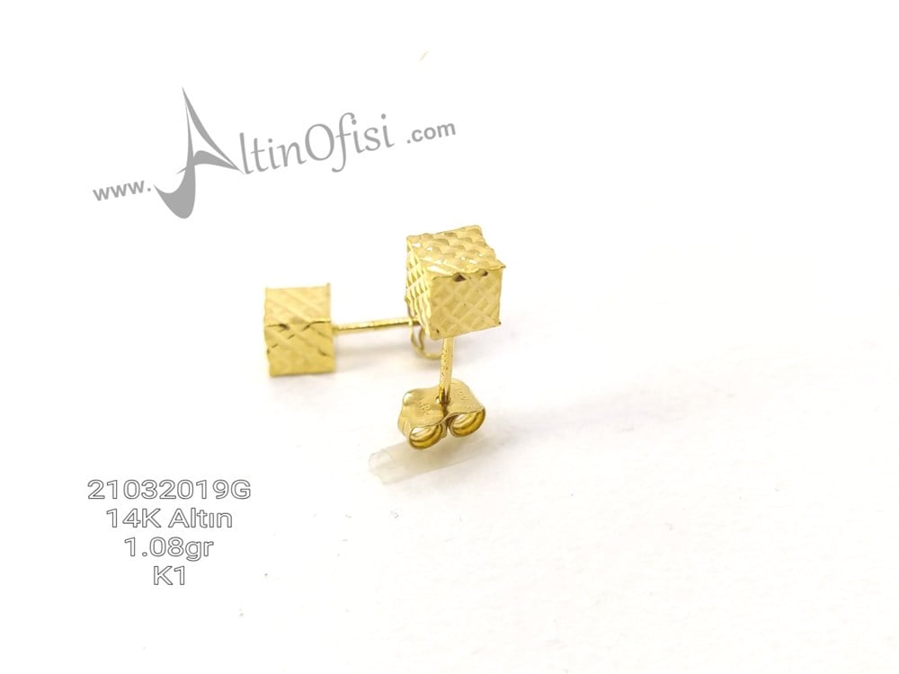 Küp Küpe 14 Ayar Altın