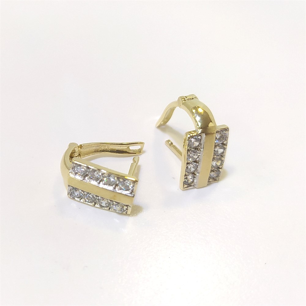 Küpe 14 Ayar Altın