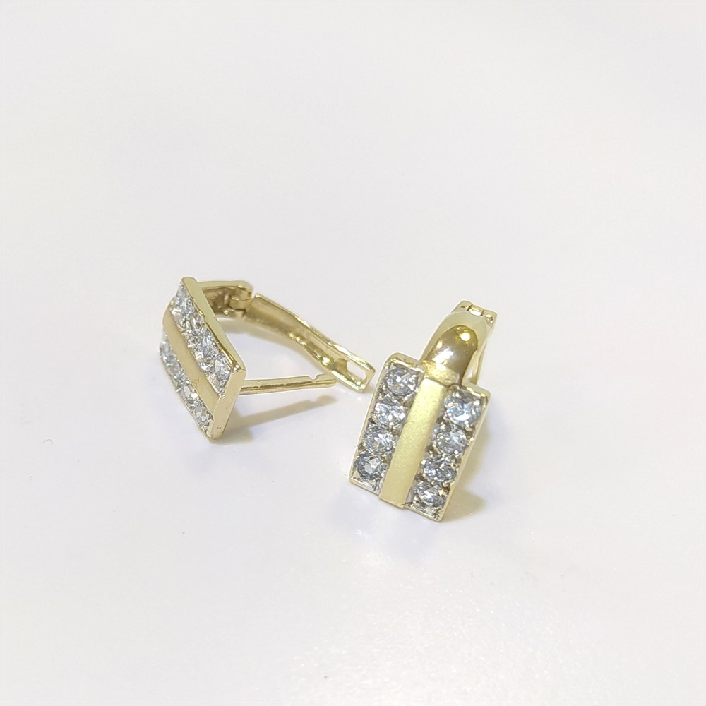 Küpe 14 Ayar Altın