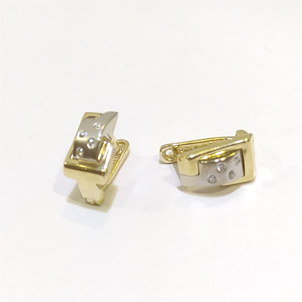 Küpe 14 Ayar Altın