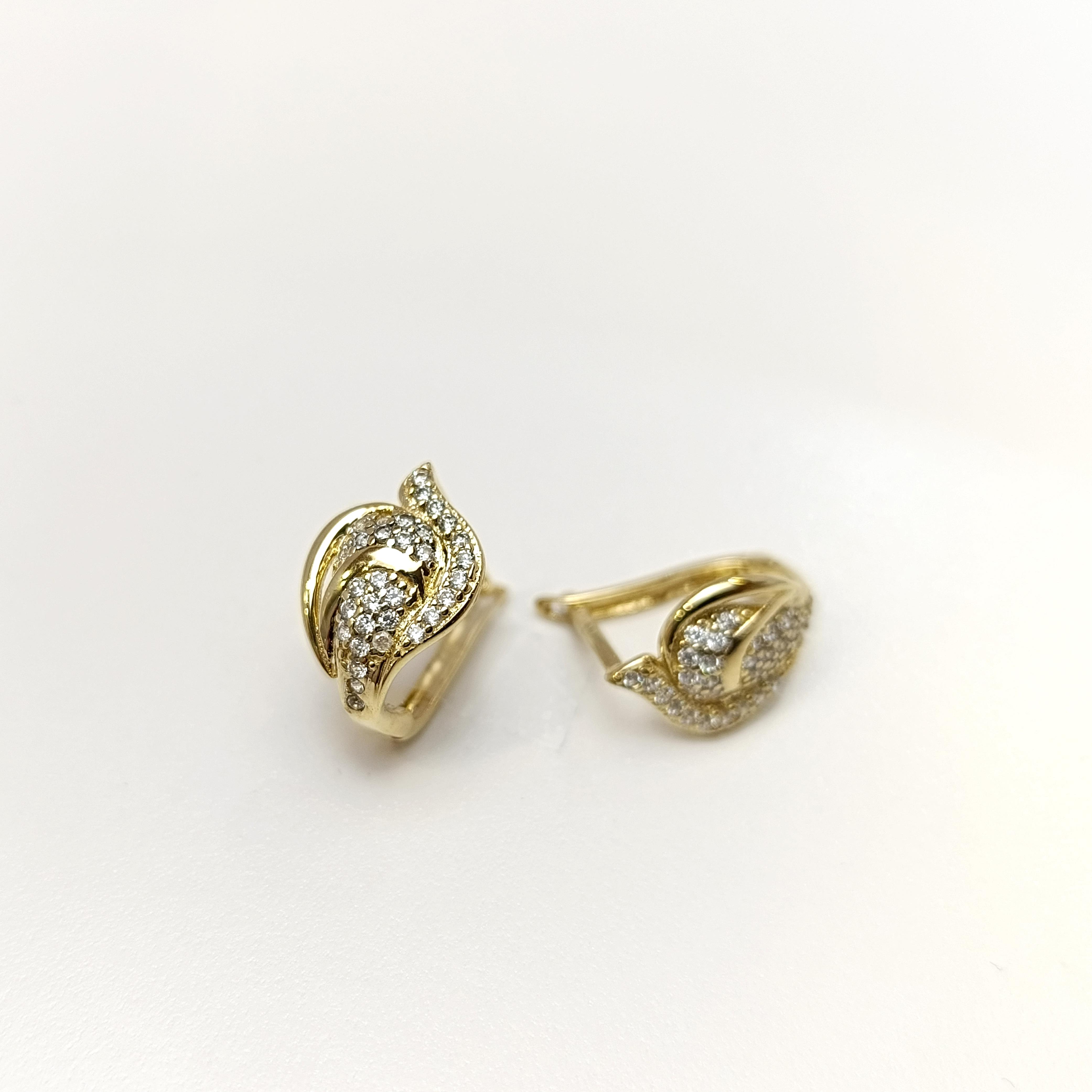 Küpe 14 Ayar Altın HD VİDEOLU