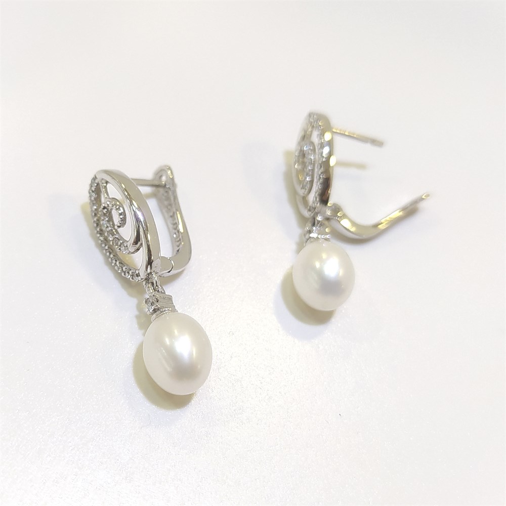 Lava İnci Küpe 14 Ayar Altın