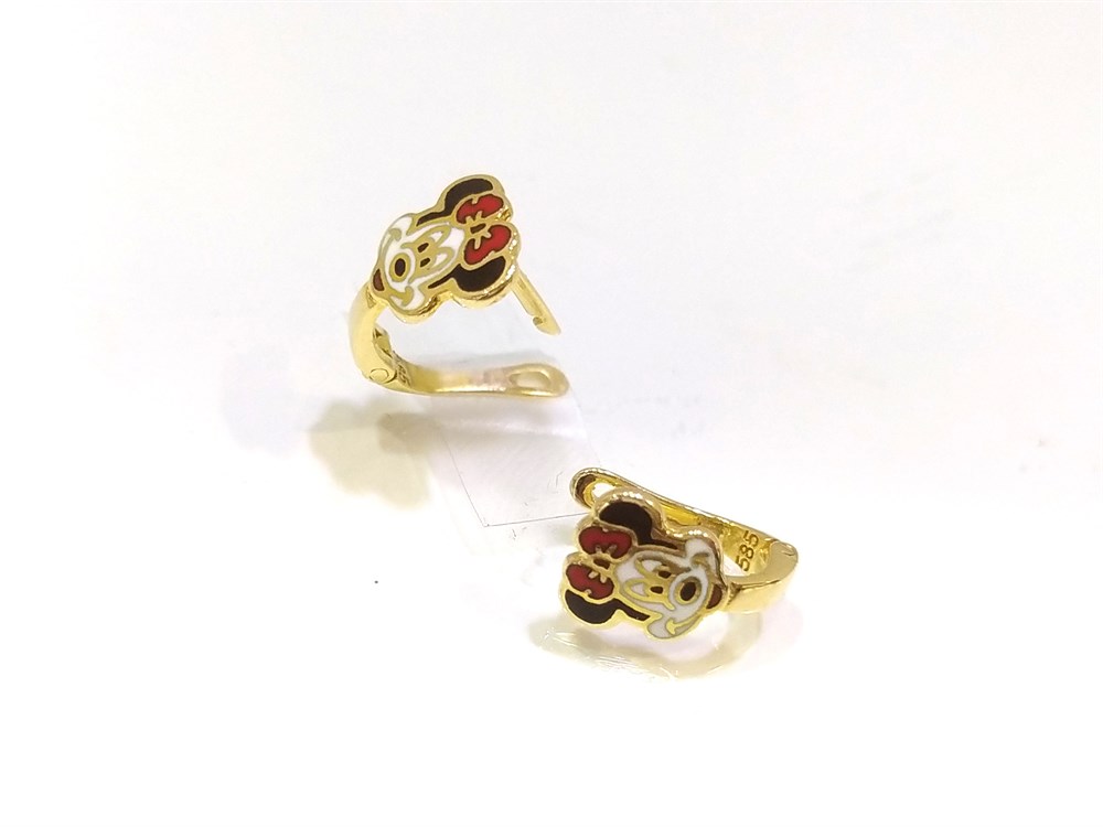 M.Mause Çocuk Küpe  14 Ayar Altın