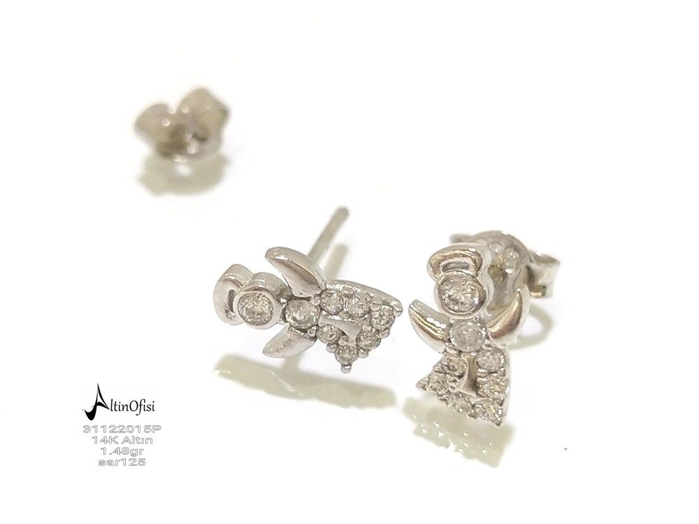 Melek Küpe  14 Ayar Altın