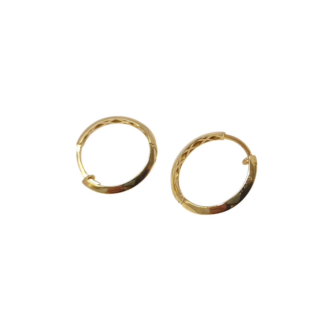 mm Klasik Piramit Halka Küpe 14 Ayar Altın HD VİDEOLU