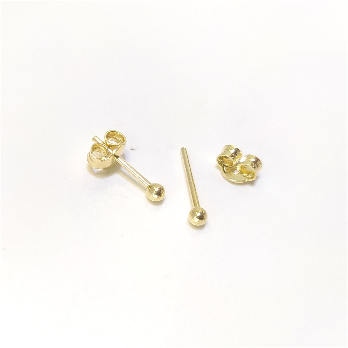 Nokta Top Küpe 14 Ayar Altın