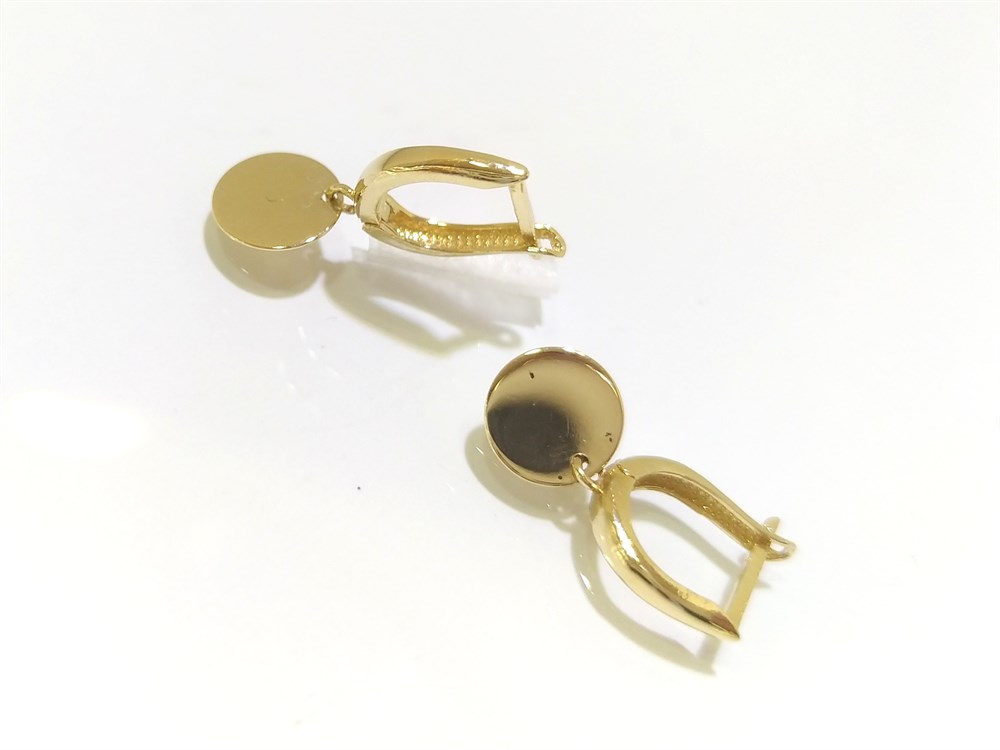 Pullu Küpe 14 Ayar Altın