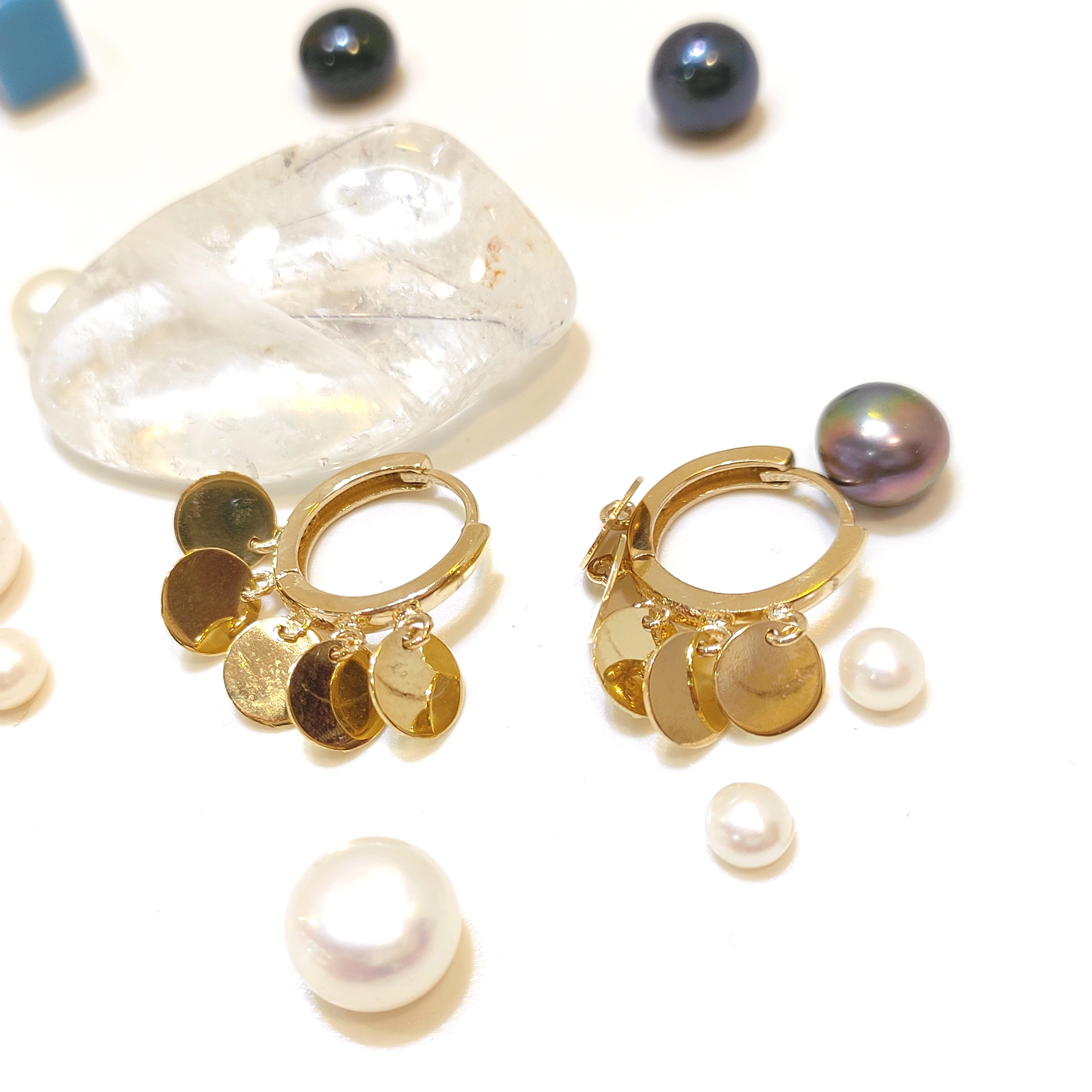 Pullu Şakira Halka Küpe 14 Ayar Altın HD VİDEOLU