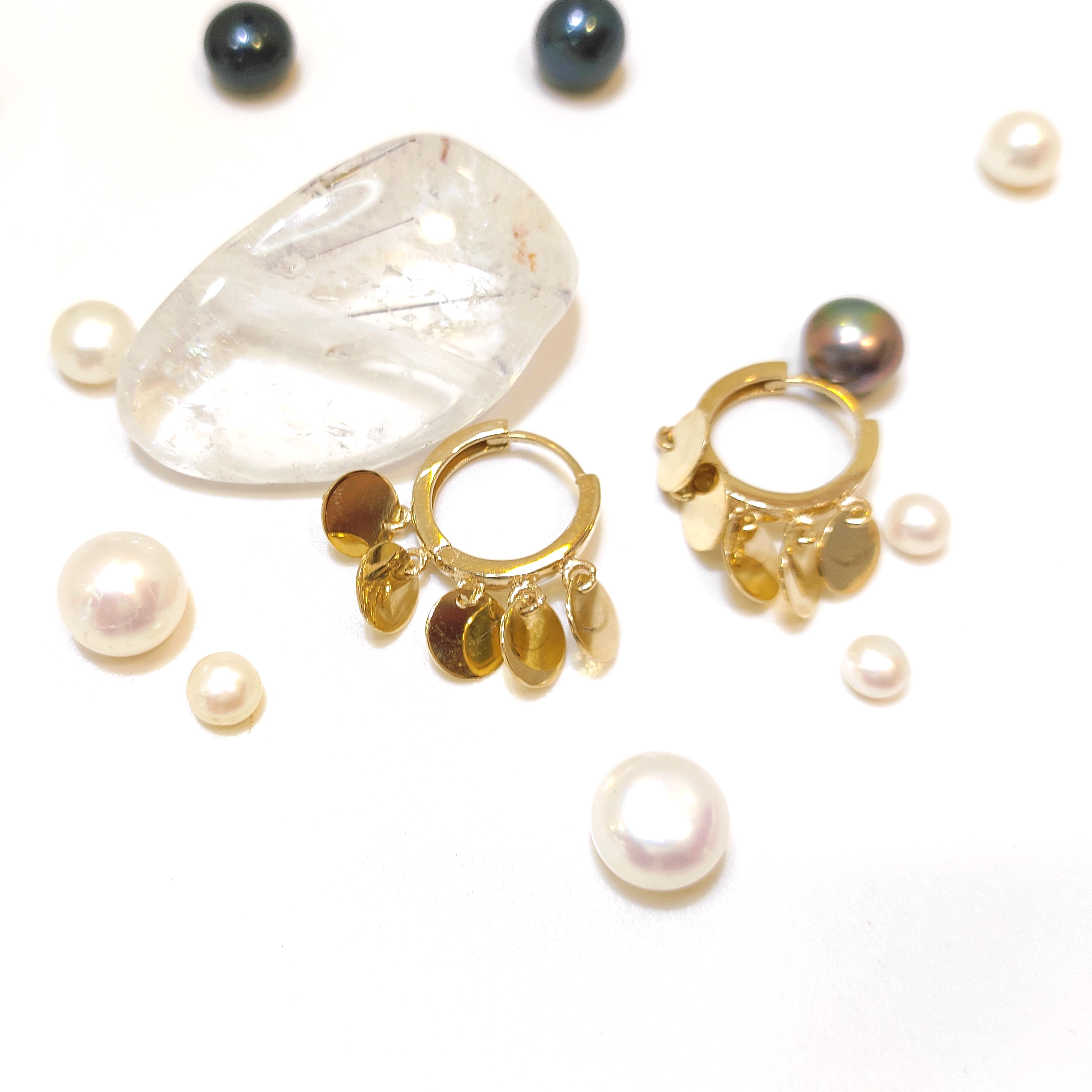 Pullu Şakira Halka Küpe 14 Ayar Altın HD VİDEOLU