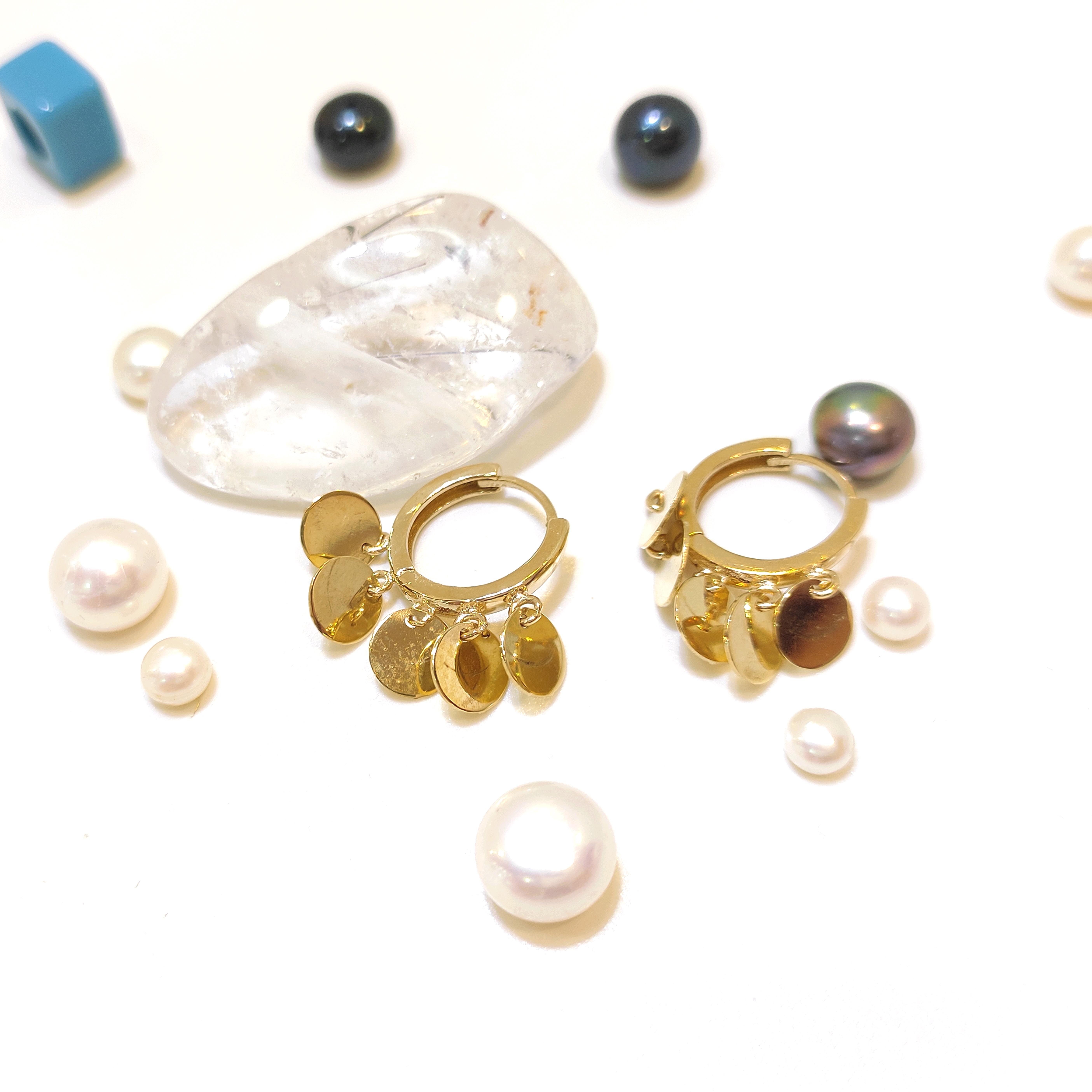 Pullu Şakira Halka Küpe 14 Ayar Altın HD VİDEOLU