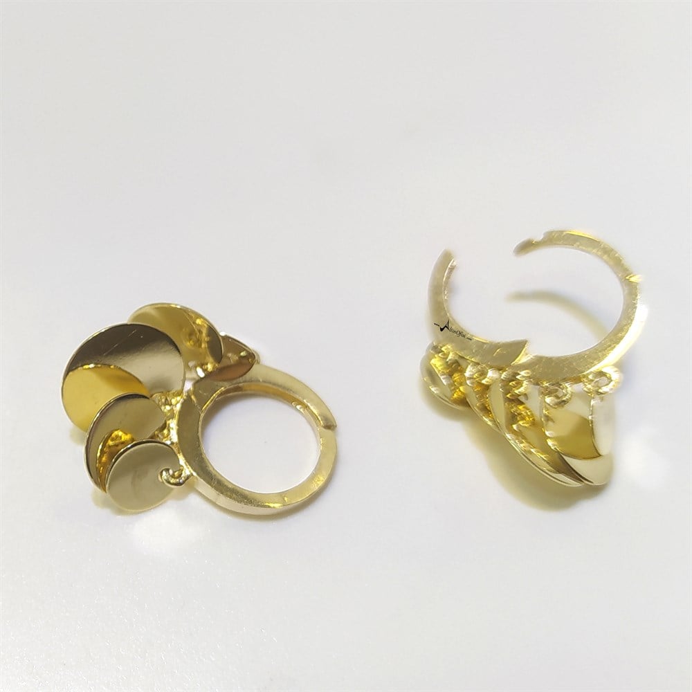 Pullu Shakira  Halka Küpe 14 Ayar Altın