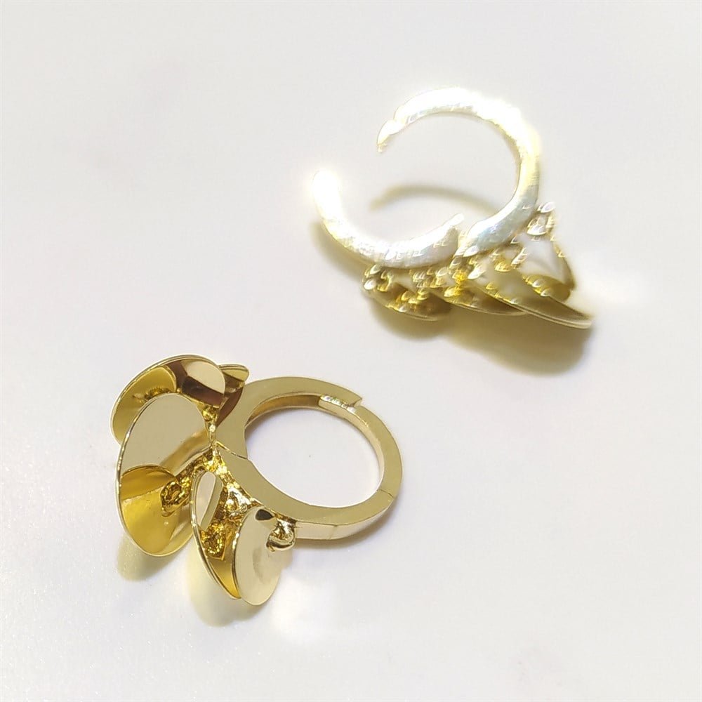 Pullu Shakira  Halka Küpe 14 Ayar Altın