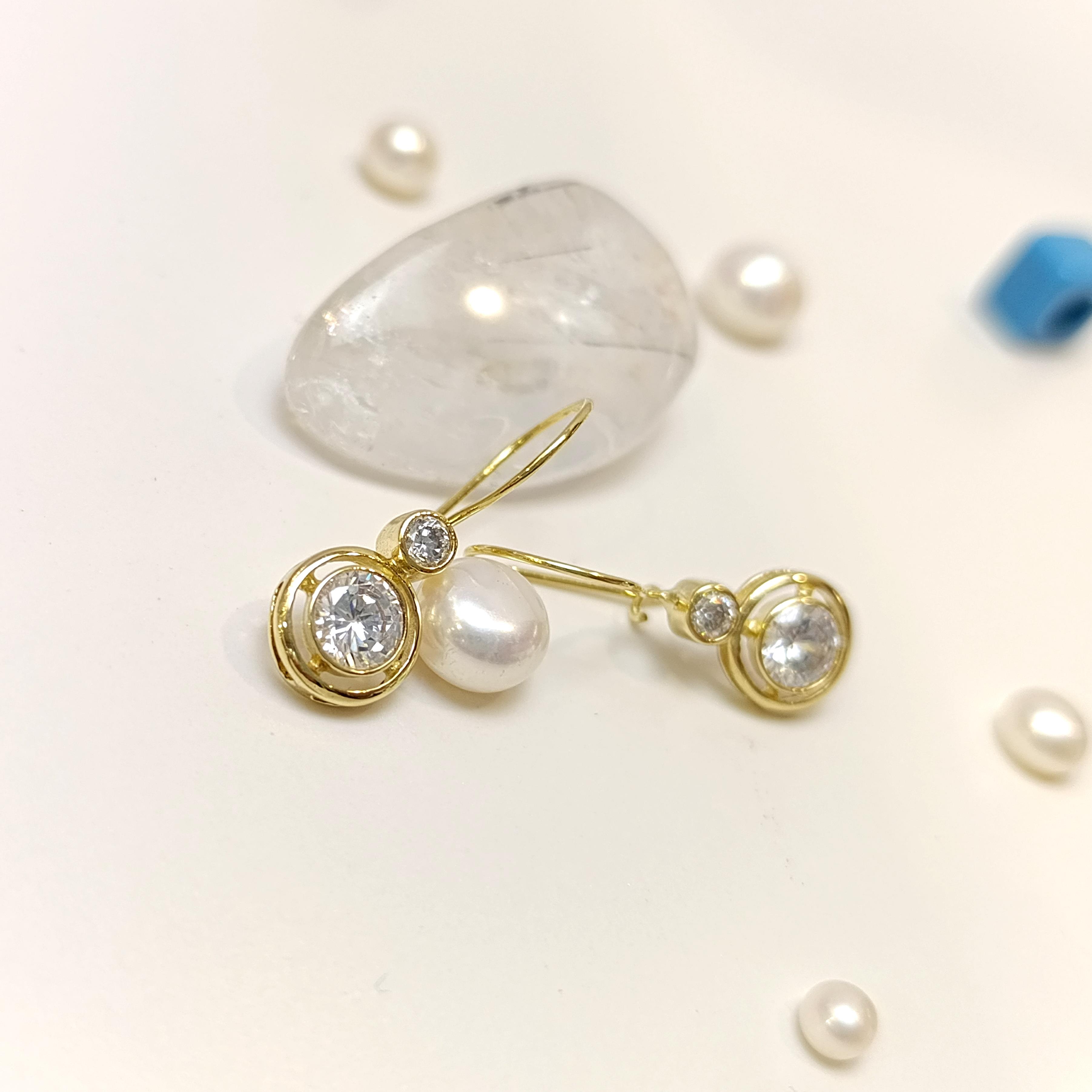 SallananTek Taş Küpe 14 Ayar Altın HD VİDEOLU