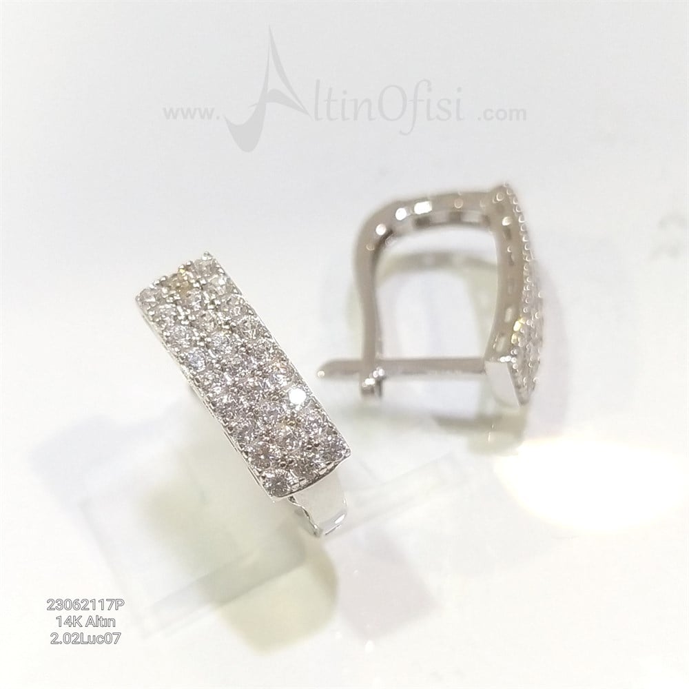 Su Yolu Küpe 14 Ayar Altın