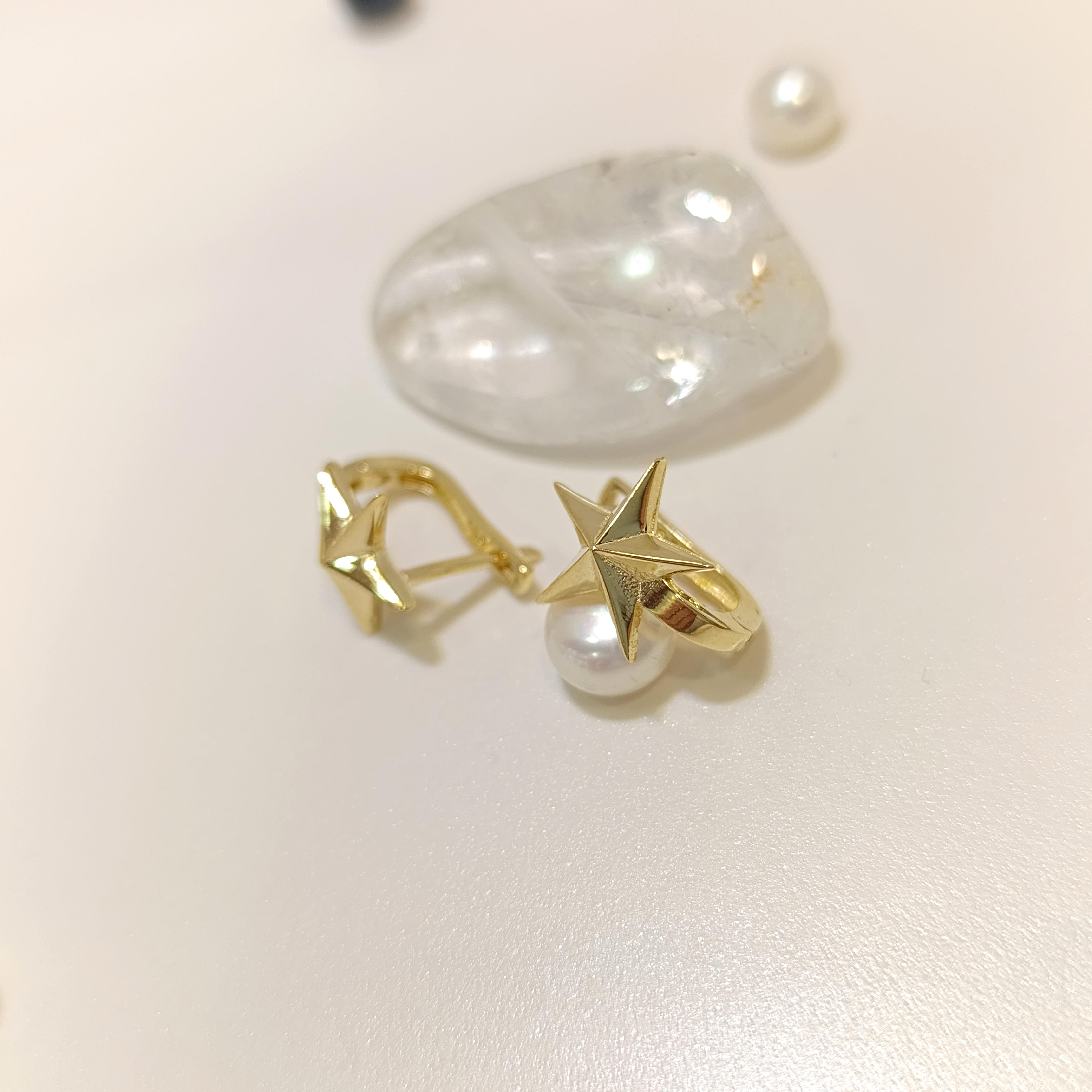 Subay Yıldızı Küpe 14 Ayar Altın HD VİDEOLU