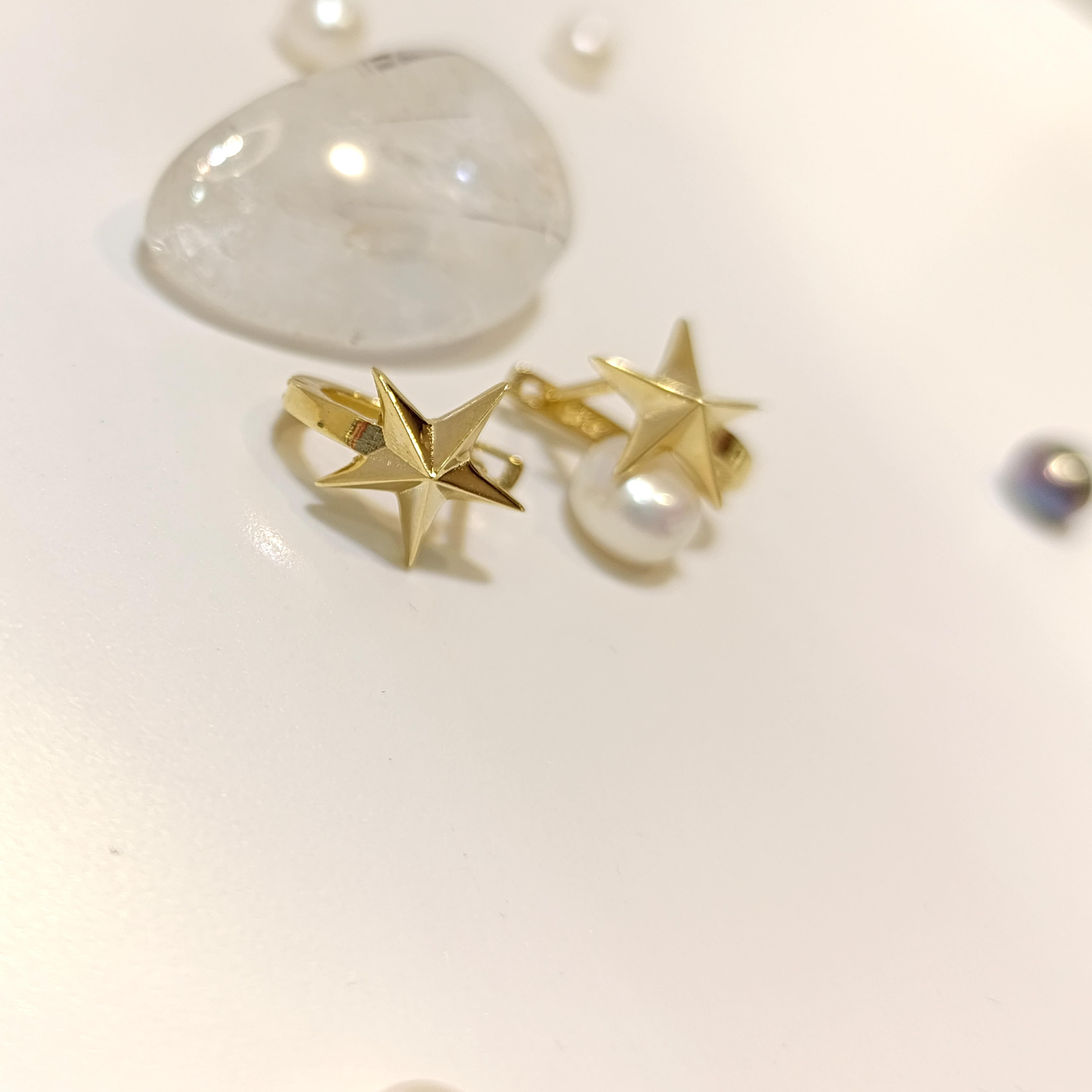 Subay Yıldızı Küpe 14 Ayar Altın HD VİDEOLU