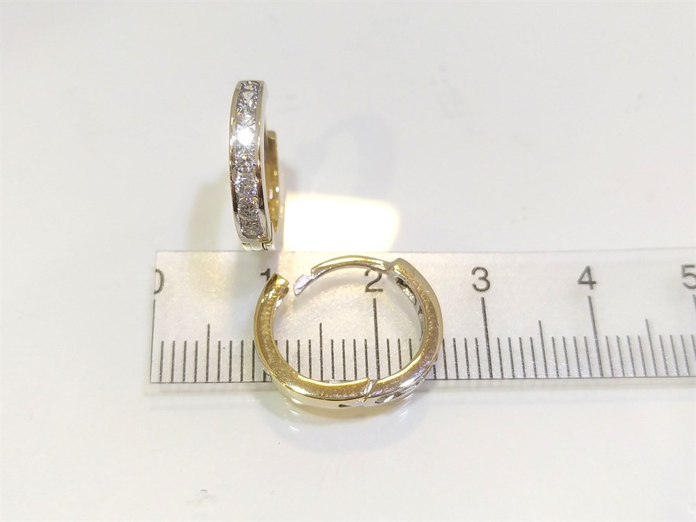 Suyolu Halka Küpe  14 Ayar Altın