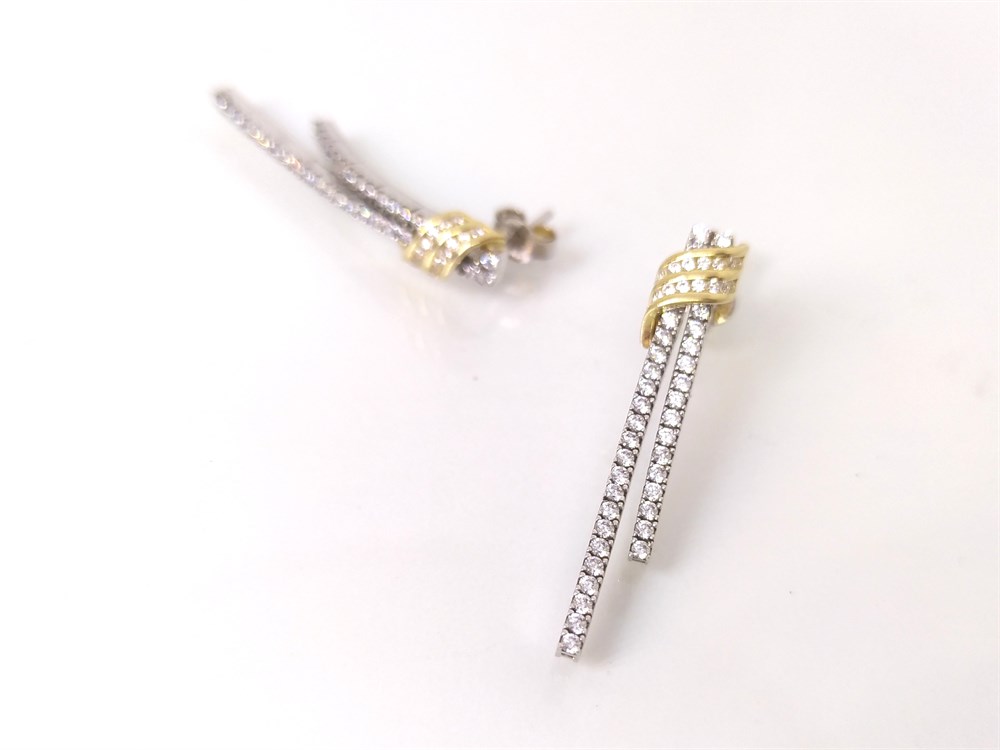 Suyolu Küpe  14 Ayar Altın