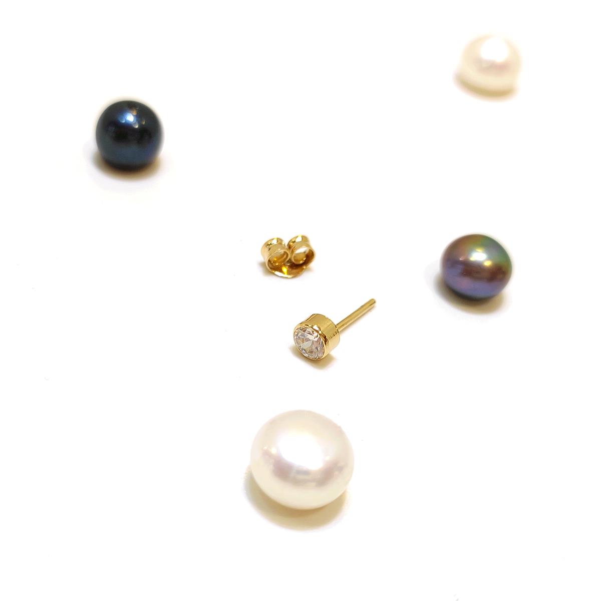 TEK 1 adet Tek Taş Vidalı Küpe 14 Ayar Altın HD VİDEOLU