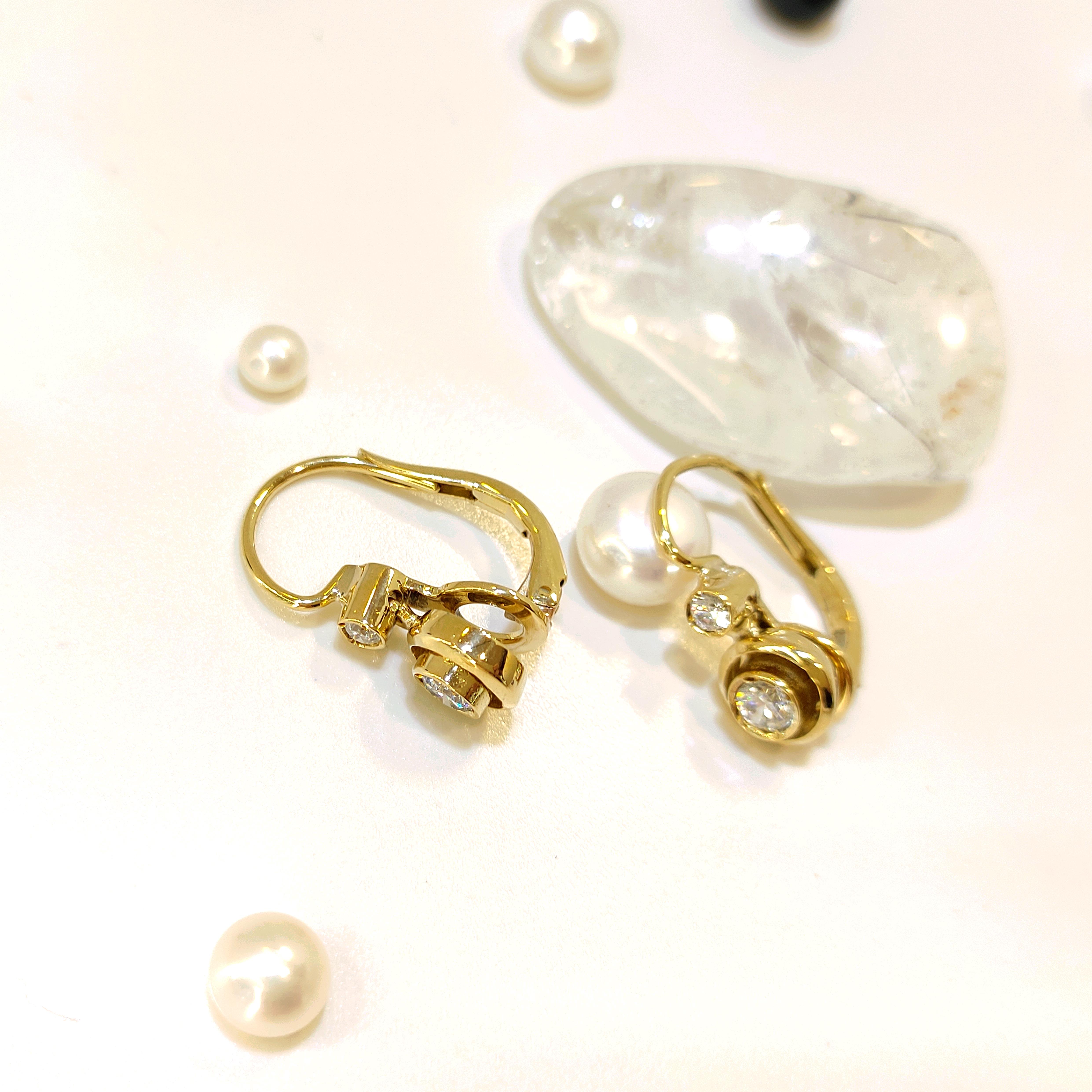 Tek Taş Küpe 14 Ayar Altın HD VİDEOLU