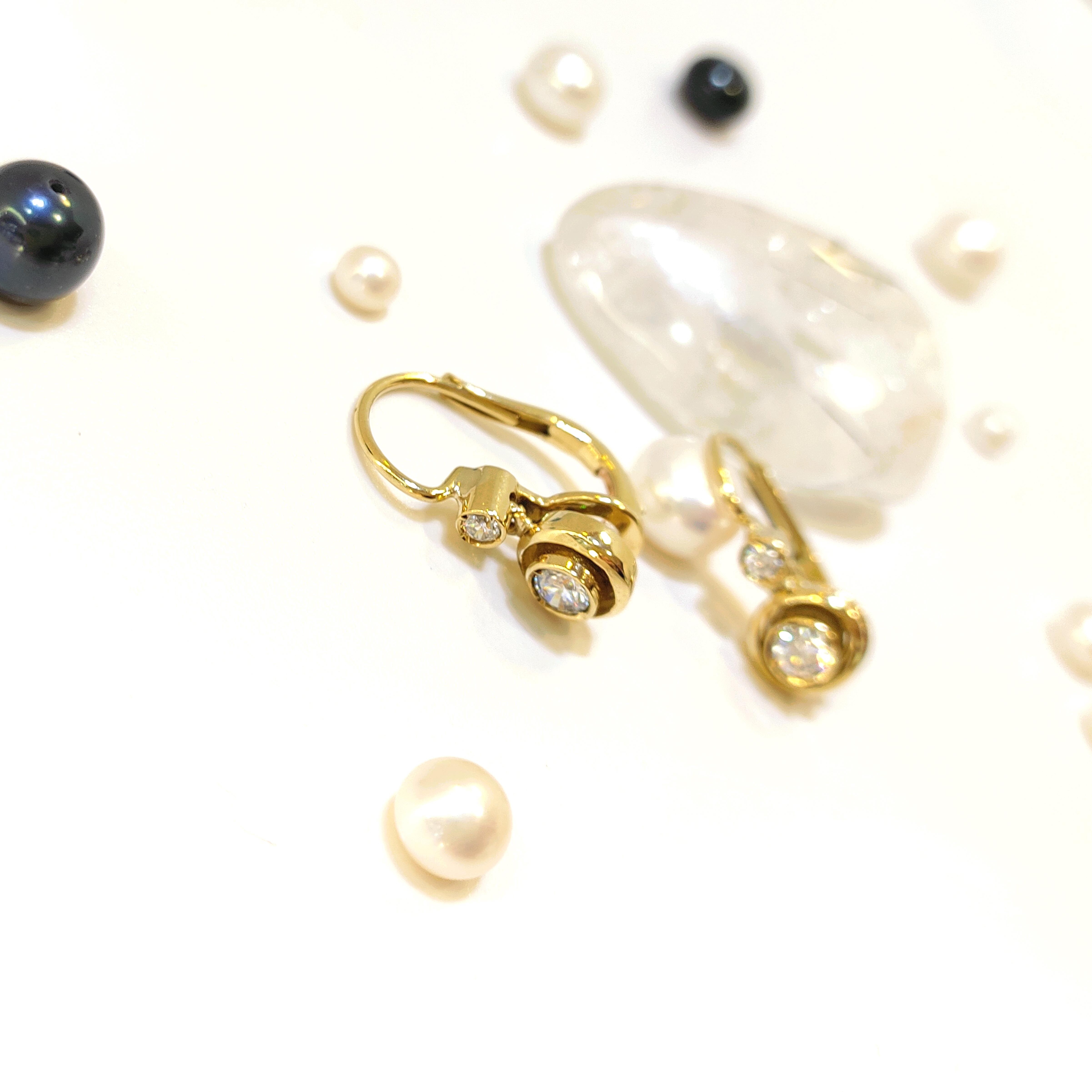 Tek Taş Küpe 14 Ayar Altın HD VİDEOLU