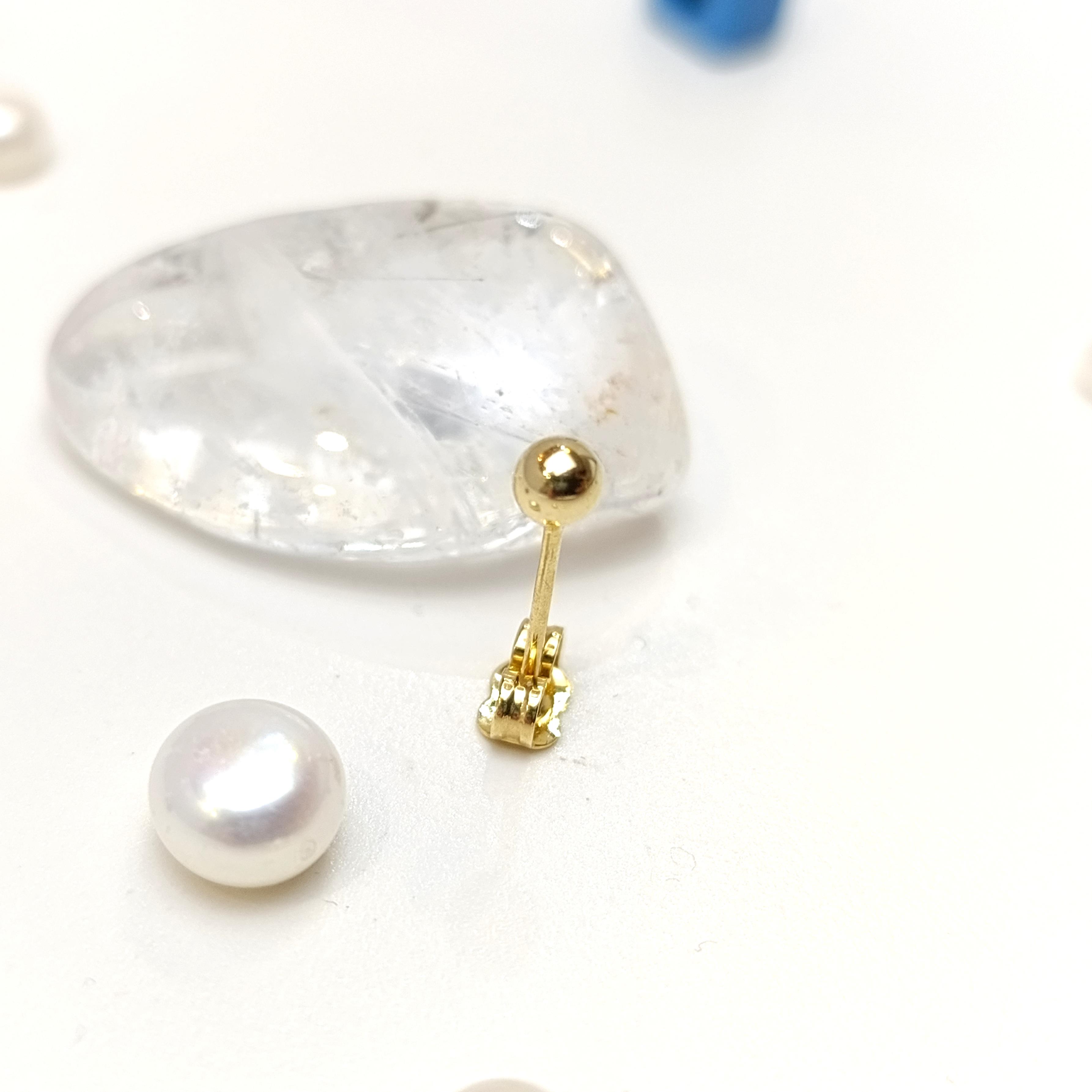 Tekli Nokta 4mm Top Vidalı Tek Küpe 14 Ayar Altın  HD VİDEOLU