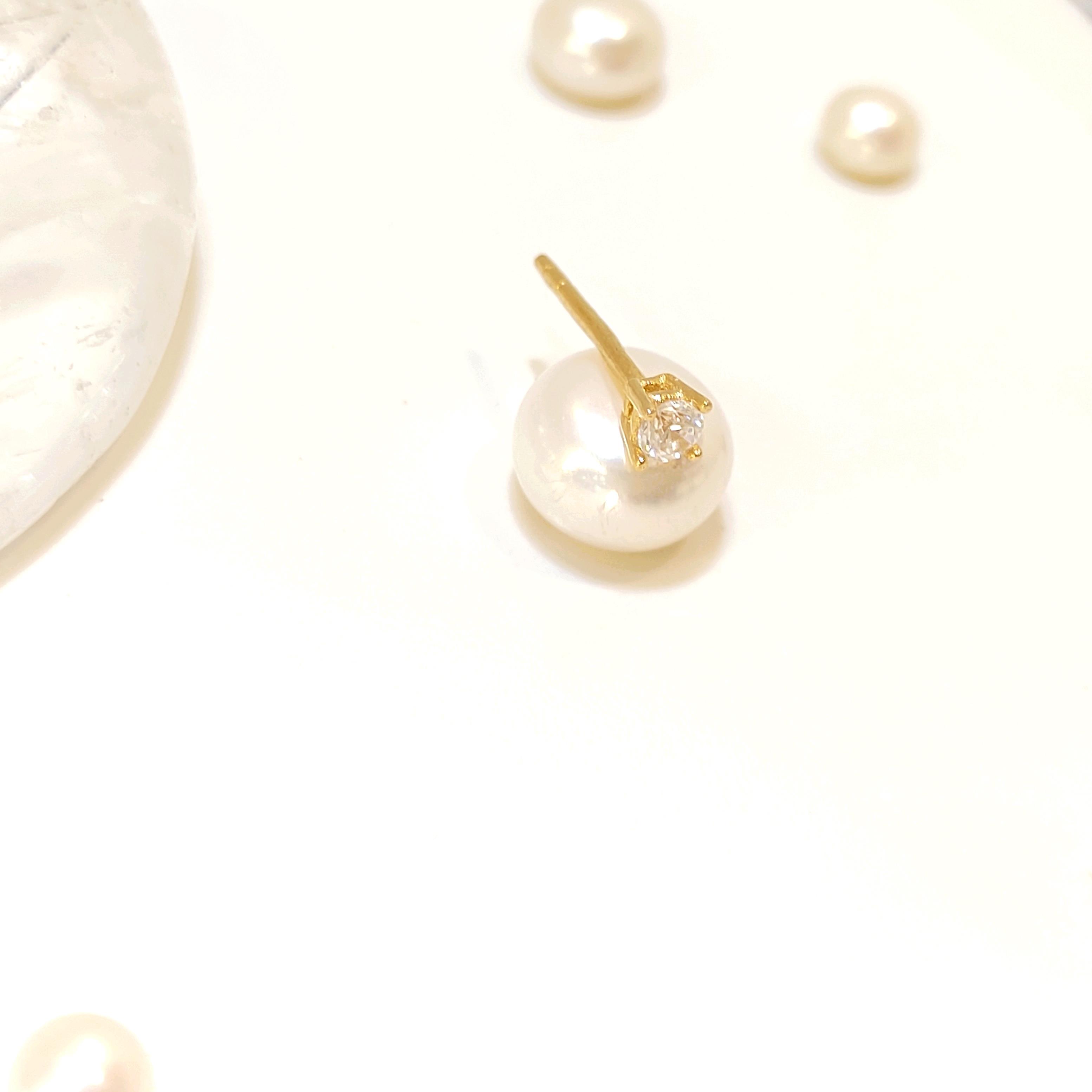 TEKLİ Tek Taş Vidalı Küpe 14 Ayar Altın HD VİDEOLU