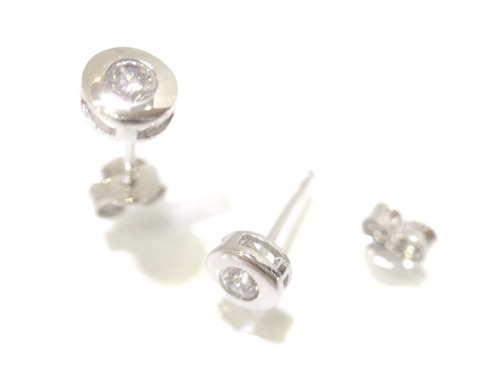 Tektaş Küpe 14 Ayar Altın