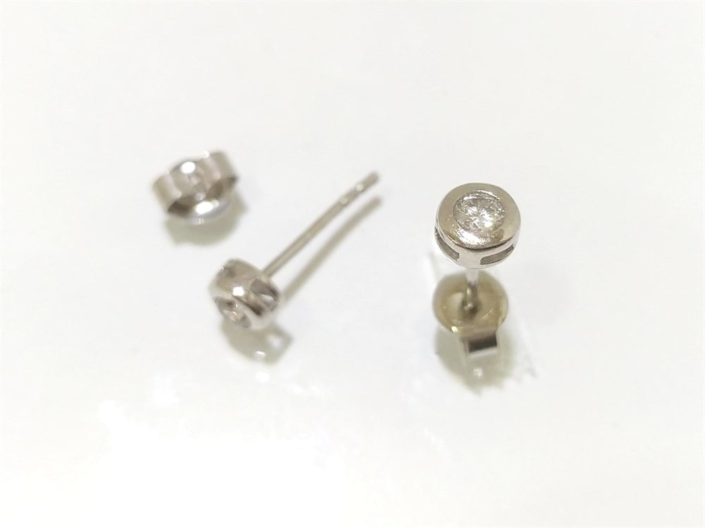 Tektaş Küpe 14 Ayar Altın